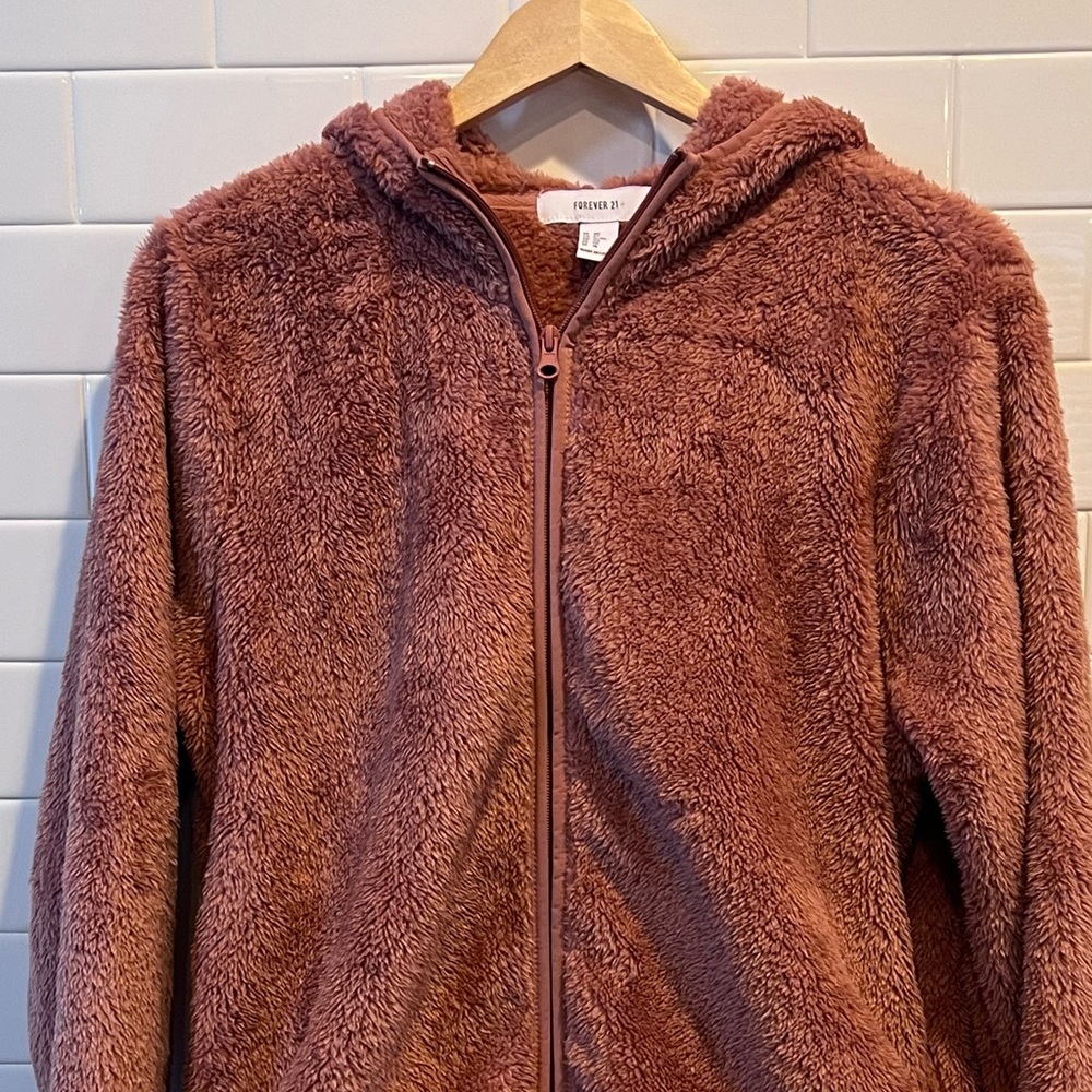 Ladies Plush Hooded Jacket - new